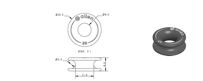 Allen-20mm High Load Thimble