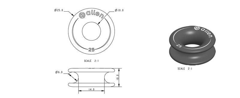 Allen-25mm High Load Thimble