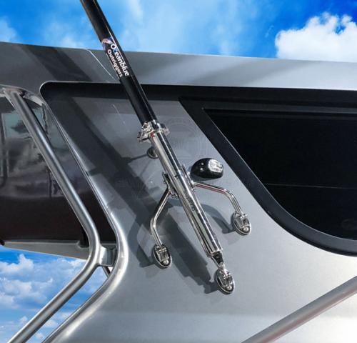 OCEANBLUE OUTRIGGERS - OUTRIGGER BASE WISHBONE - STAINLESS STEEL