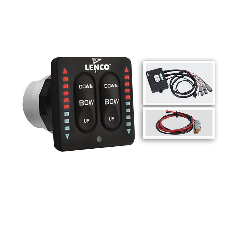 Lenco LED Indicator (Two-Piece) Switch Kit - 12 & 24-Volt | Single & Dual Actuator S...