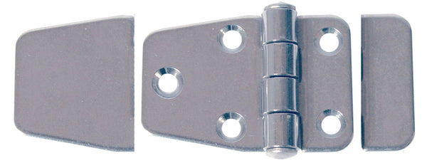 Stamped Stainless Steel Hinge With Cover - Pair