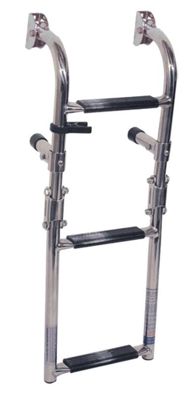 Mini 3 Step Stainless Steel Folding Ladder