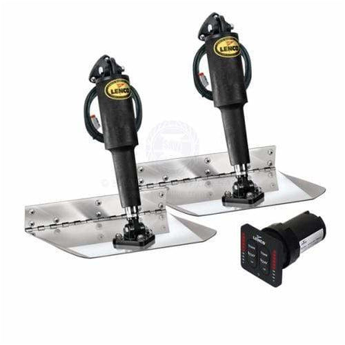 Lenco Complete Trim Tab Electro Polished Standard Mount Kits