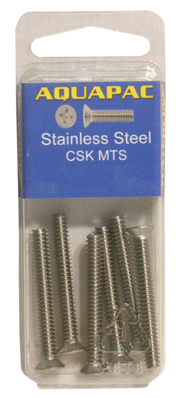 Countersunk Head Metal Thread Screws 304 Grade Stainless Steel