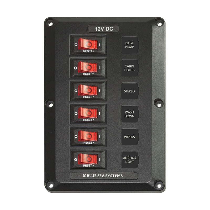 Blue Sea Systems BelowDeck Circuit Breaker Panel