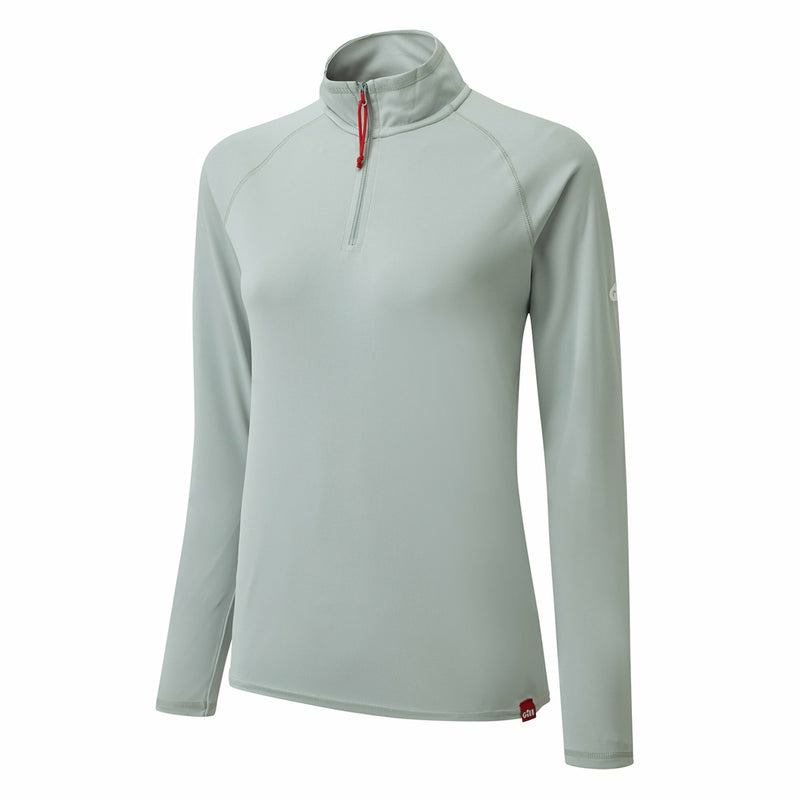 Womens UV Tec Long Sleeve- Medium Grey