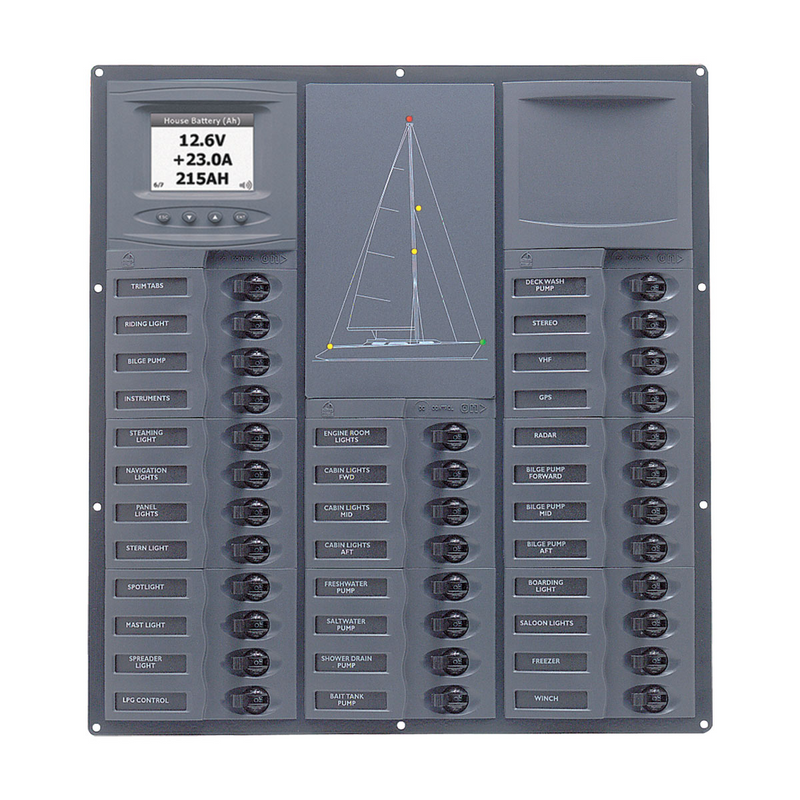 BEP 'Contour Cruiser' Circuit Breaker Panels - with Analogue or Digital Meters