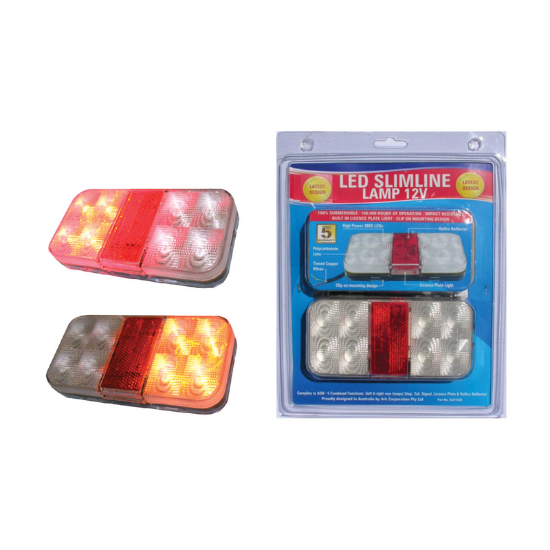 Ark Slimline LED Trailer Light Set - Submersible