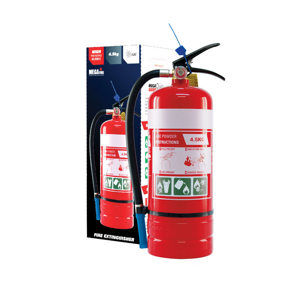 MegaFire 4.5kg Fire Extinguisher - 4A:80B:E Rating