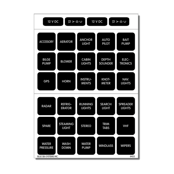 Blue Sea Systems Square Format Labels