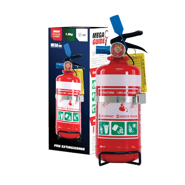 MegaFire 1.0kg Fire Extinguisher - 1A:20B:E Rating