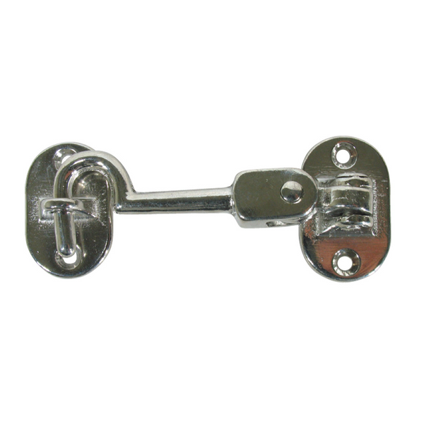 Double Hinged Cabin Hook - Chrome Brass