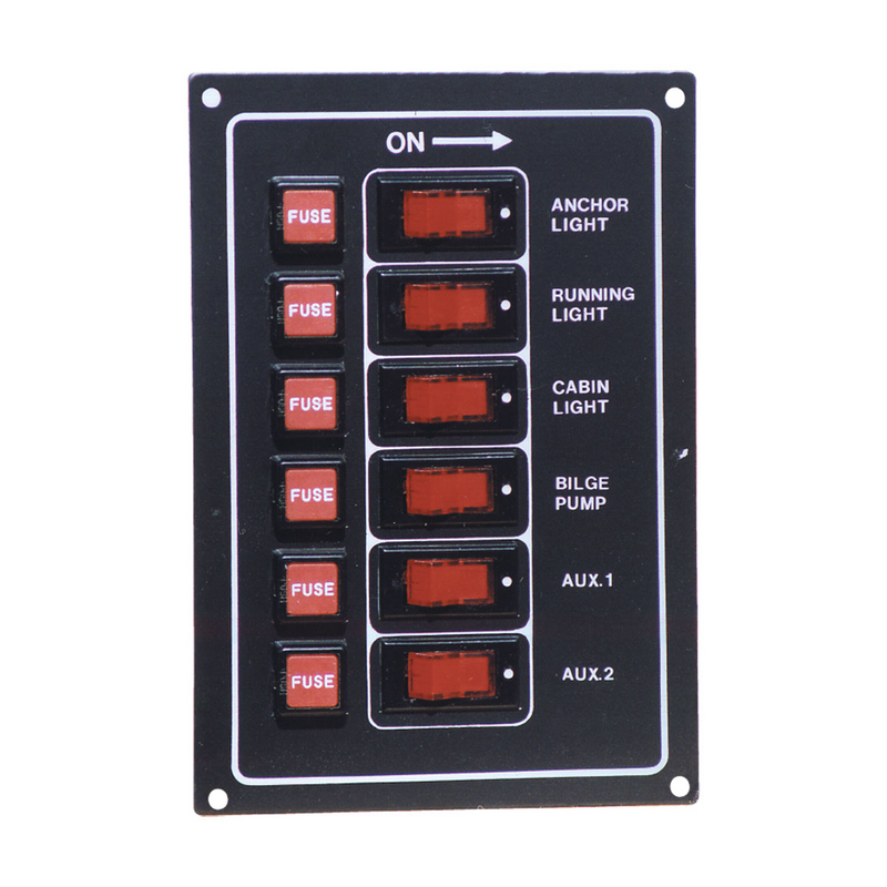 Switch Panel - Black Alloy